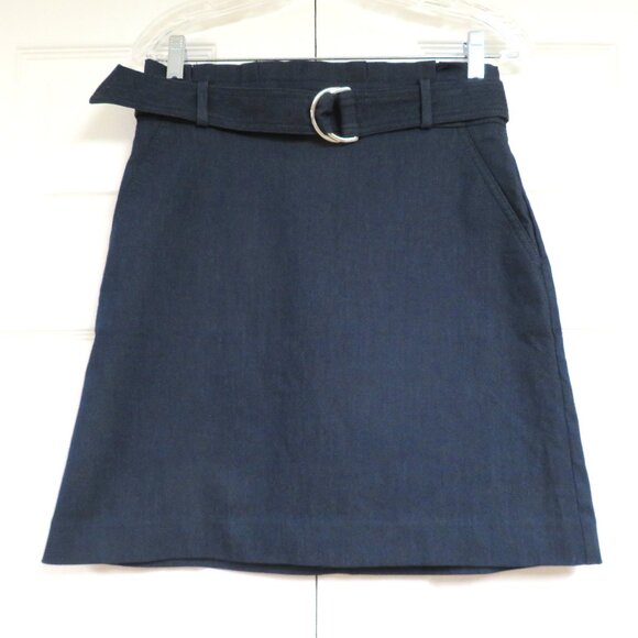 New! Ann Taylor 4P Denim A-Line Skirt - Picture 1 of 6